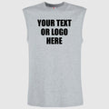 Custom Printed Vest Mens Custom Text/Logo Printed Gym Workwear Sleeveless Top