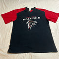 NFL Atlanta Falcons T-Shirt Mens Large Black Red V-Neck VF Imagewear Football