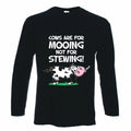 Vegetarian Cows Are For Mooing Long Sleeve T-Shirt - Vegan Gift Present