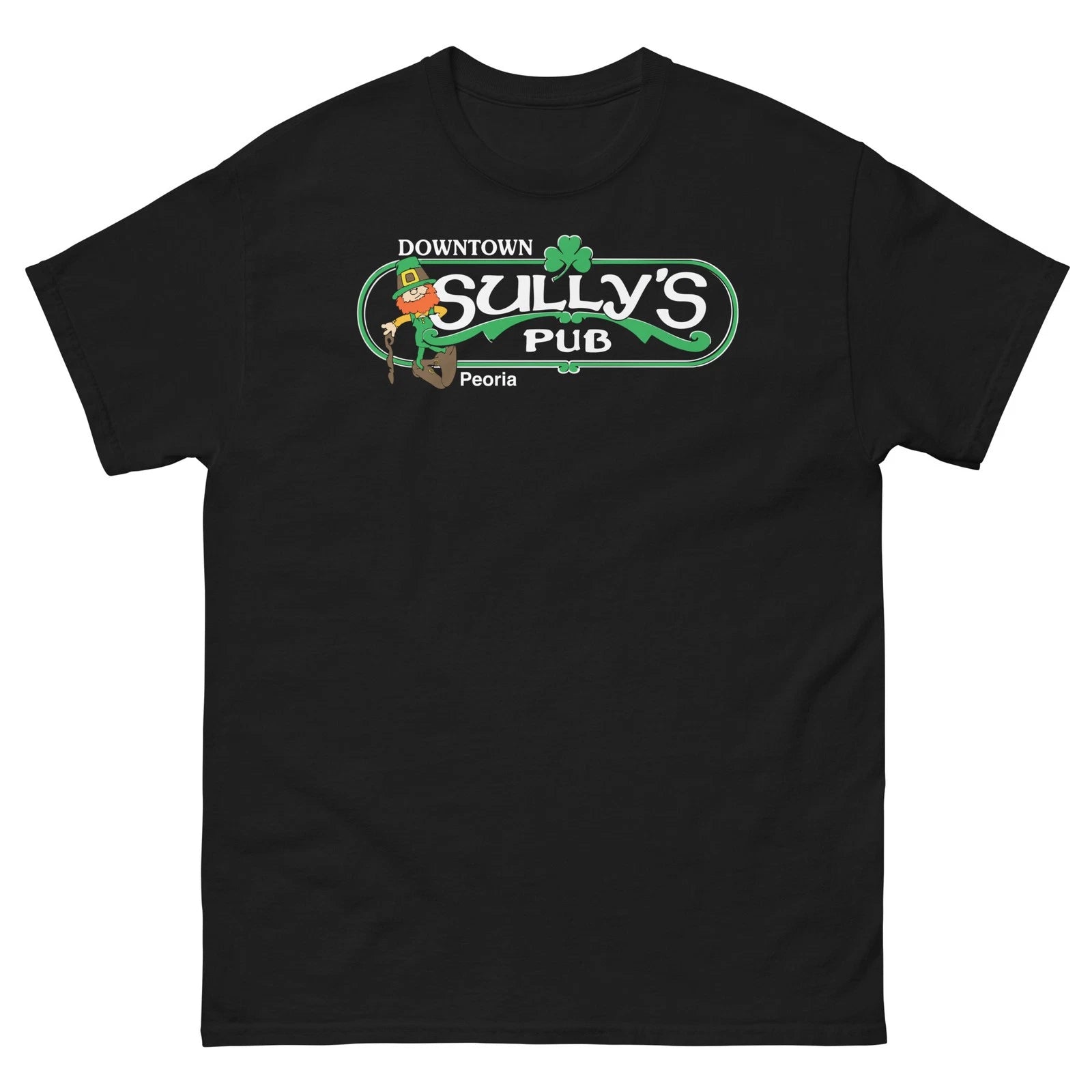 Sullys Pub Peoria Black Graphic T Shirt Unisex classic tee