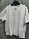 Bass Men's White V-Neck Short Sleeve Tee