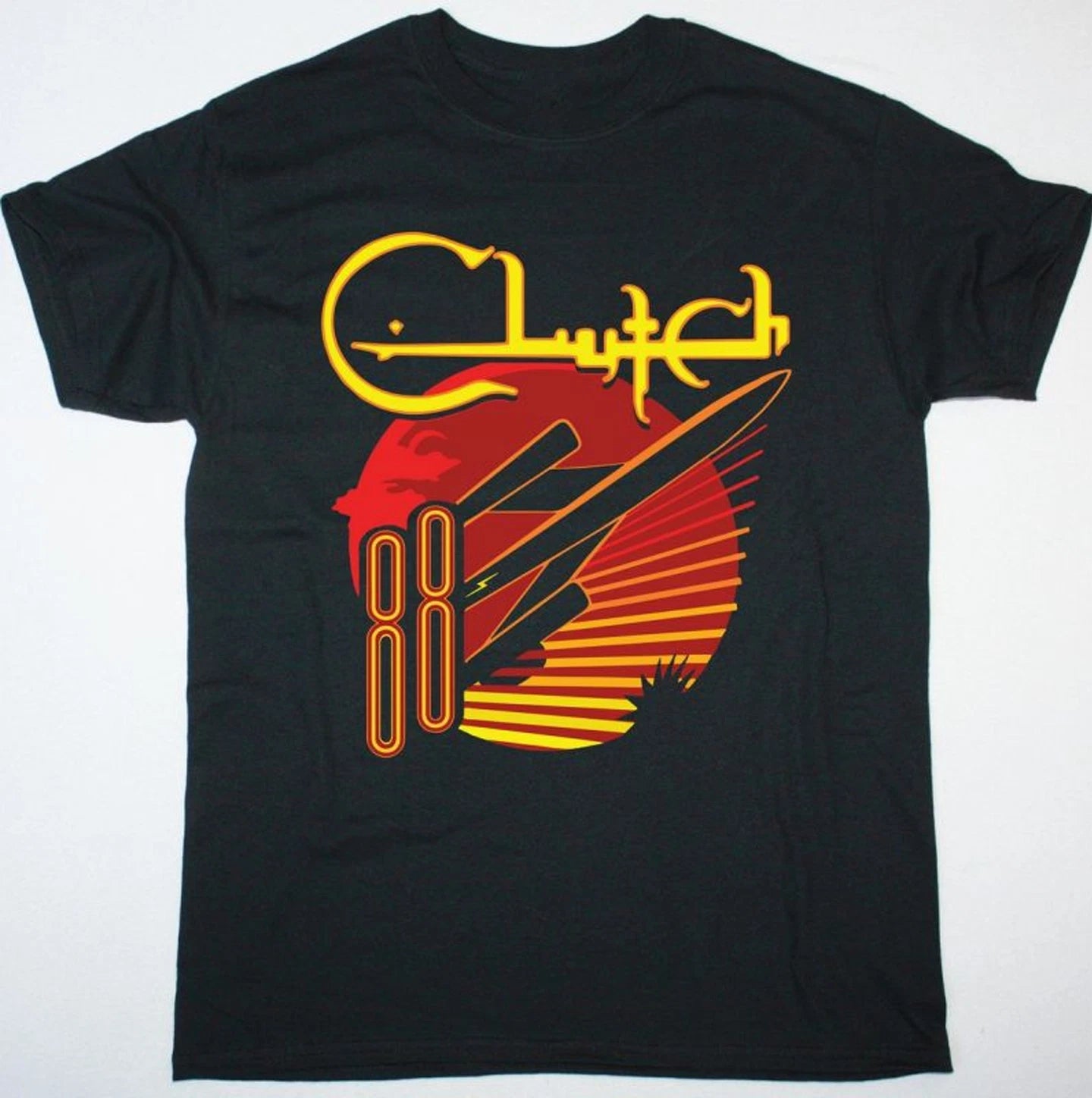 Clutch rock band T-shirt Black short sleeve All Sizes S to 5Xl 2F438