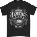Premium Legend 66th Birthday 1960 Mens T-Shirt 100% Cotton