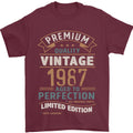 Premium Vintage 39th Birthday 1987 Mens T-Shirt 100% Cotton