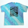 2022 Country Concert Fort Loramie T Shirt 2XL Blue Tie Dye Gildan Cotton