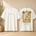 Mens Ecru Cafe Del Mar Ibiza Graphic Print T-Shirt Cotton XS-XXL BNWT Primark