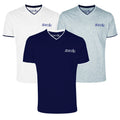 Mens Slim Fit V-Neck T-Shirt Cotton Fabric Short Sleeve Comfortable Sizes S-XXL