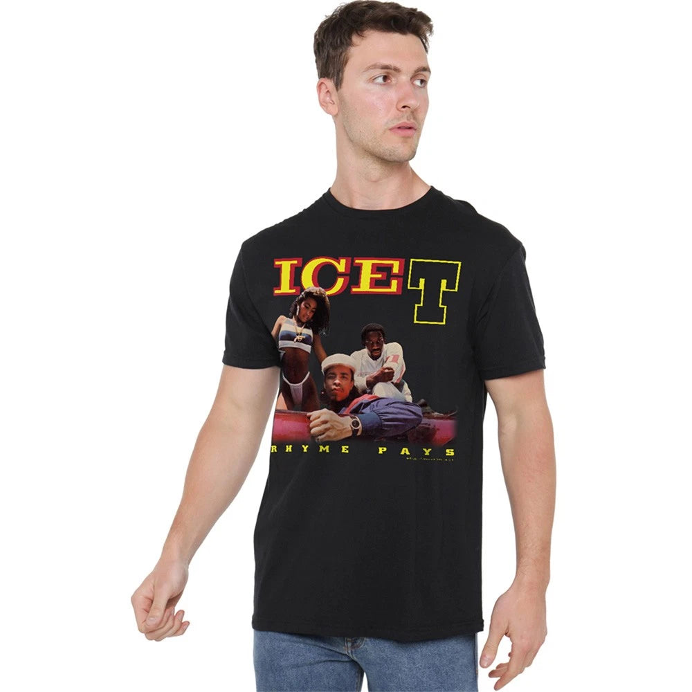 Ice-T - Rhyme Pays Unisex T-Shirt, Black