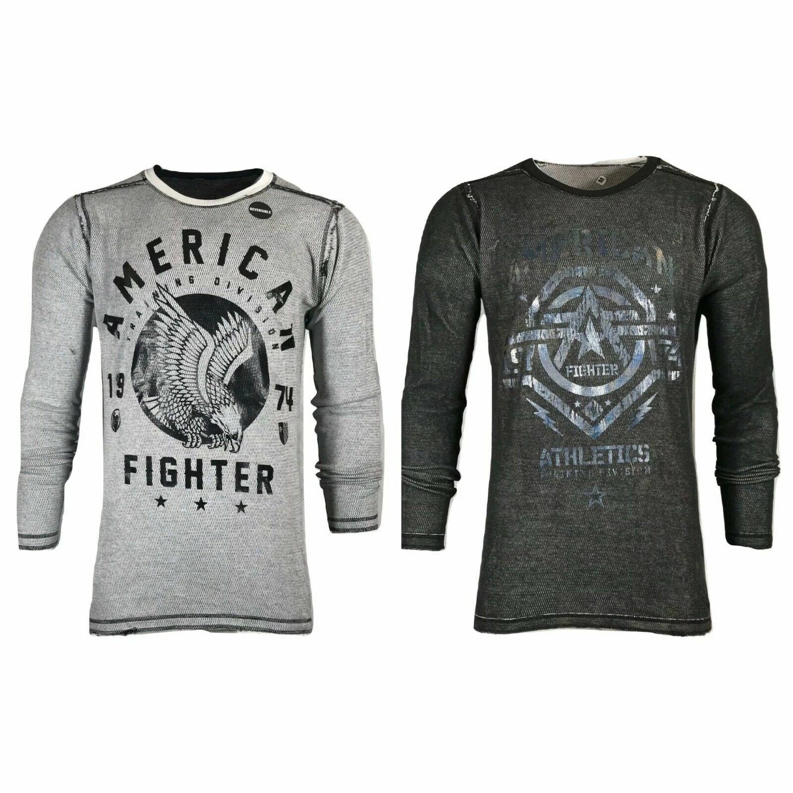 AMERICAN FIGHTER Men's Reversible Thermal shirt FORT HAYS Athletic Biker