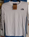 The North Face White Easy Simple Logo Long Sleeve Shirt in a Men's size XS