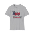 Black Votes Matter American Flag Lettering T-Shirt | Voting Rights