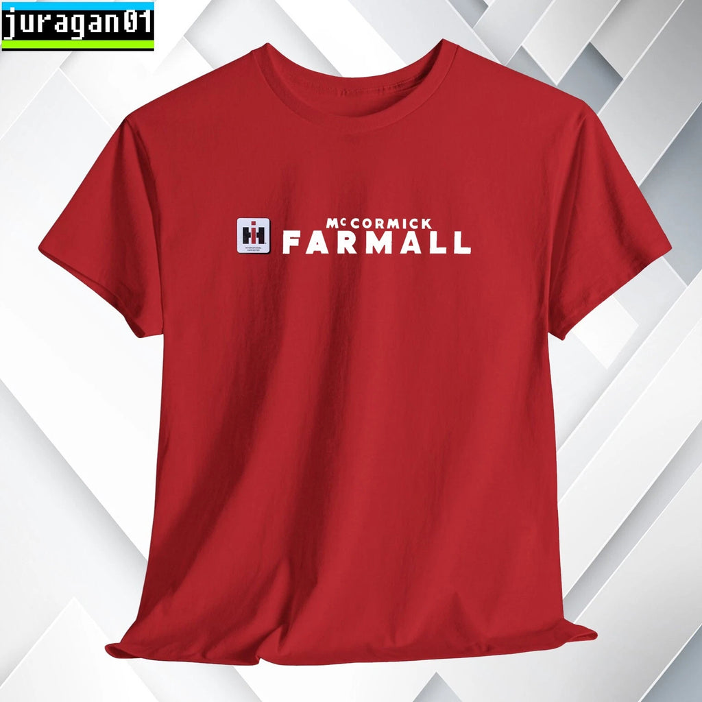 Farmall Tractors T-Shirt Logo Black/Gray/Blue/Red/White S to 5XL Made in USA