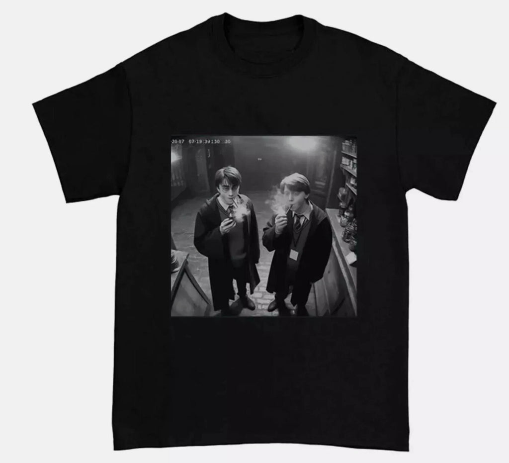Harry and Ron Smoking Shirt, Potterhead Fan gift Shirt Unisex