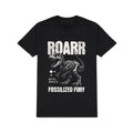 Fossilized Fury T-Shirt  Retro Dinosaur Skeleton Graphic Tee T-Rex Grunge Top