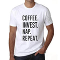 ULTRABASIC men's t-shirt coffee invest nap repeat coffee invest nap