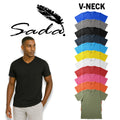 Sada T-Shirts 6-Pack V-Neck 100% Cotton Plain Solid Color Sizes S-6XL