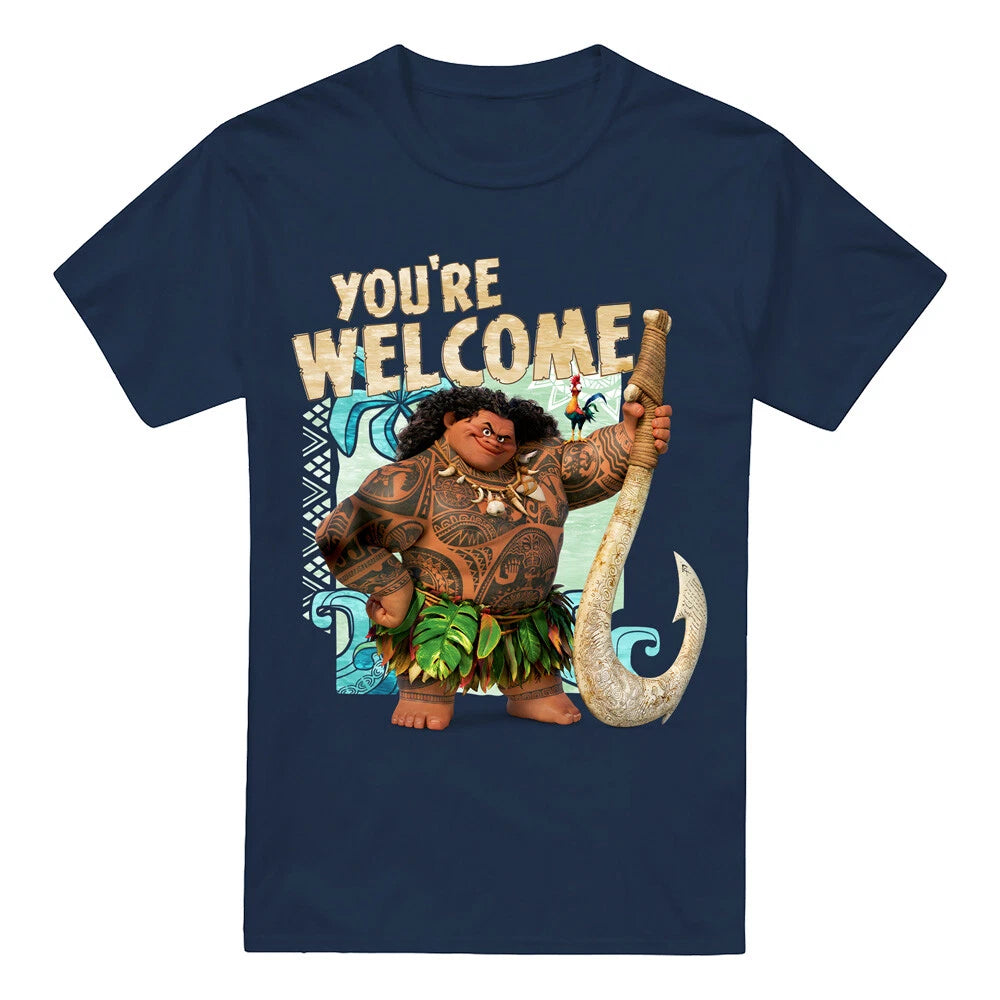 Moana Maui You're Welcome T-Shirt , Navy