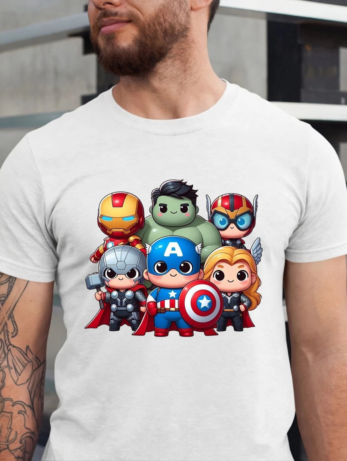 Marvel Avengers Superheroes T-Shirt - 90s Cartoon Retro Shirt - Avengers Fan Tee