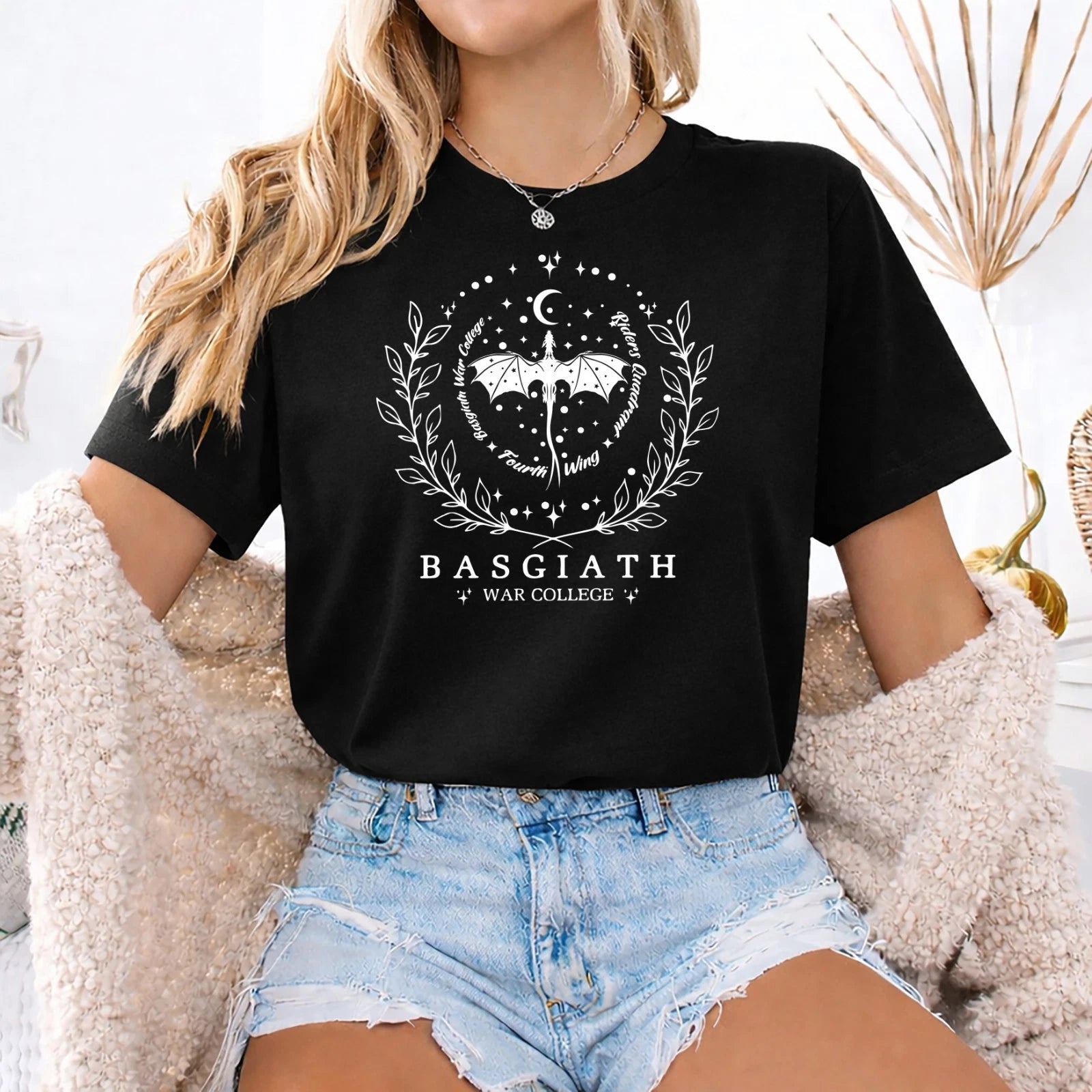 War college, basgiath , camp half blood tshirt, basgiath (A)