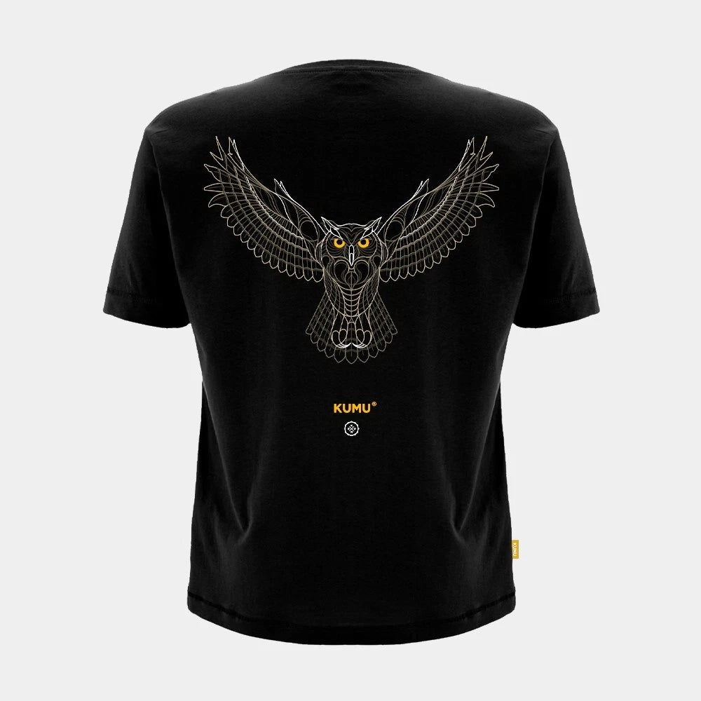 KUMU T-Shirt The Hunter Owl Design Predator Fishing Hunter Tee