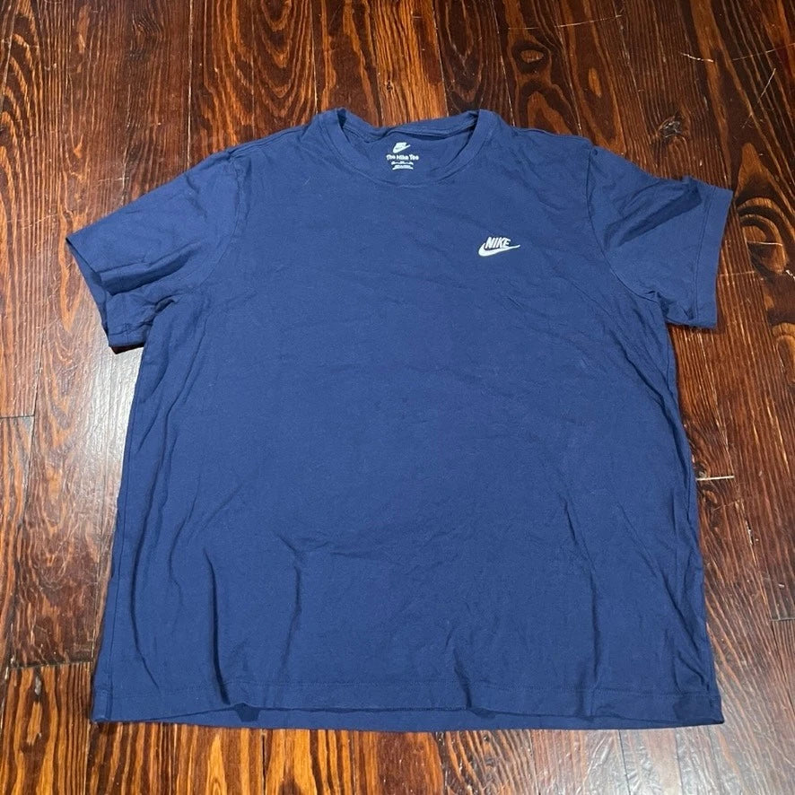 Nike XL Minimalist T Shirt Blue Boxy