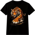 Tiger T Shirt Fierce Wild Animal Graphic Tee Big Cat Predator Casual Top