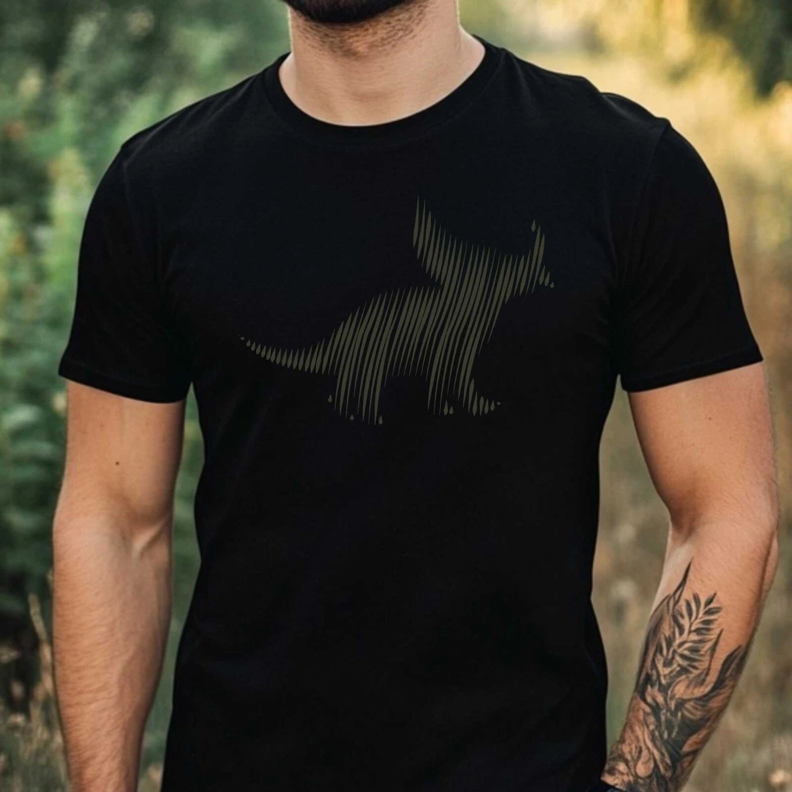 Mens Triceratops Motif Cotton T-Shirt Size XS to 5XL