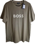 Boss men's t-shirt size M brown fancy logo