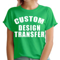 Custom Design Iron On Transfer T-Shirt Personalised Text Name Logo Tee #TA-195