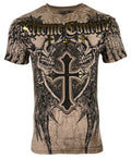 Xtreme Couture By Affliction Men's T-Shirt INHUMAN SKULLS Biker Sand S-5XL