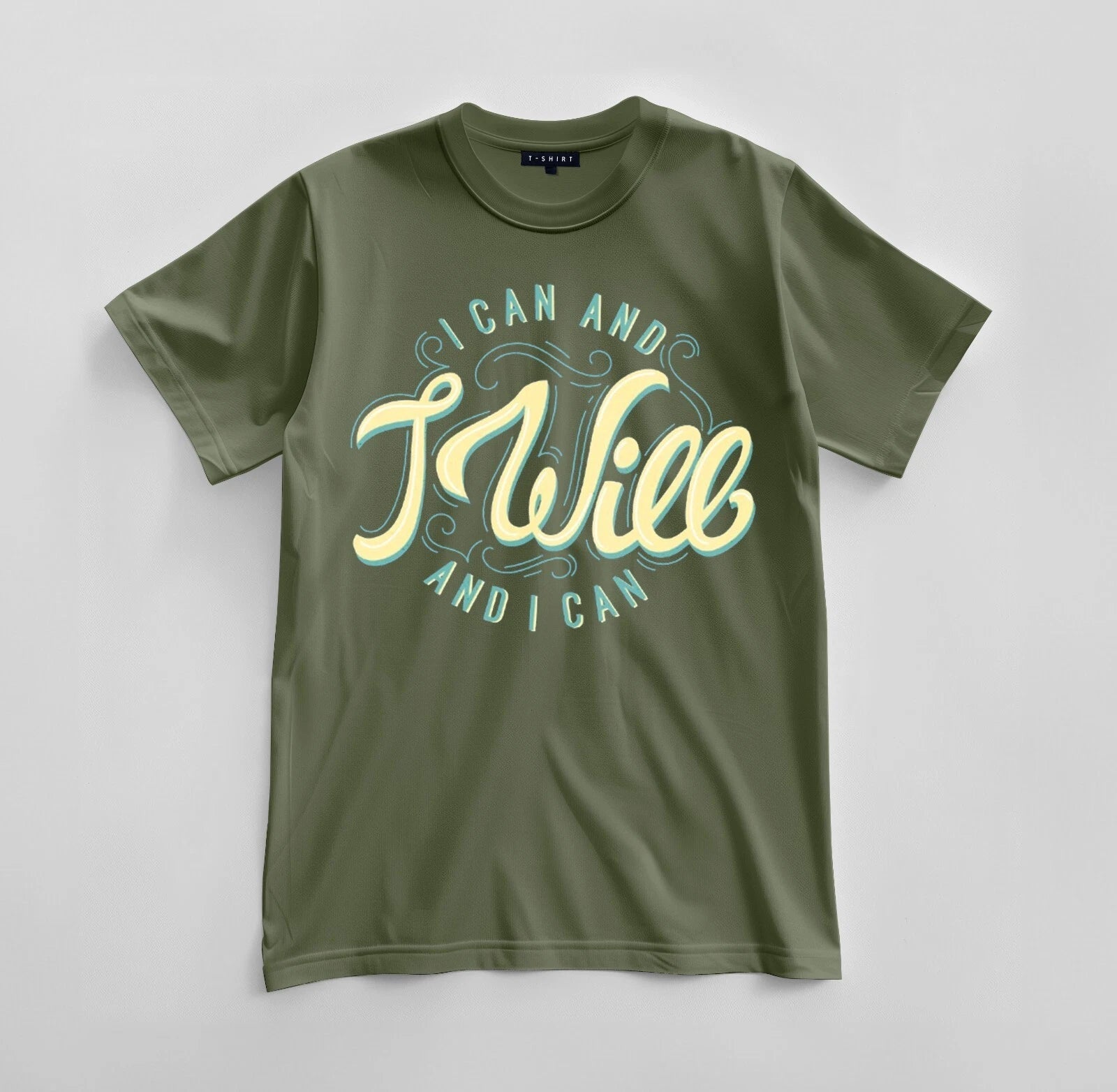 Custom I Can and I Will And I Can T-shirt Design Unisex Jersey Short Sleeve Tee