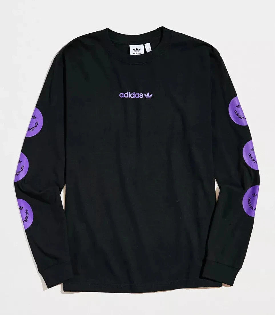 adidas Originals Men's Long Sleeve Smile Tee HR3611 T-Shirt S, M Size