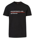 Porsche Motorsport T-shirt Black DDP  (NO US CUSTOMS FEE)