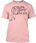 Kick Ass Roller Derby Hours Left Tee T-Shirt Made in the USA Size S to 5XL
