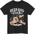 Personalised Best Dad Ever T-Shirt - Custom Name Tee - Father’s Day Gift Tee Top