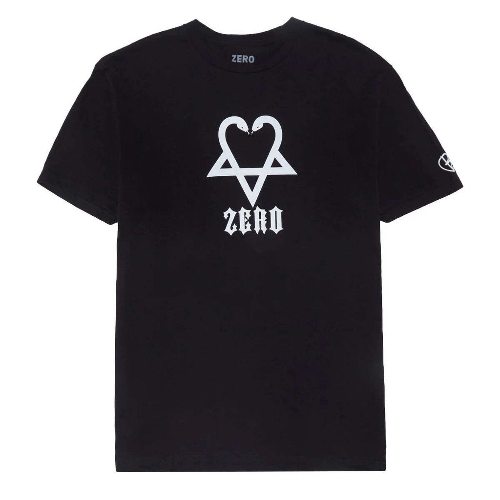 Zero Bam Snake-A-Gram Tee Black Skateboard Mens