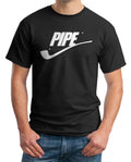 Pipe Spoof Tee: Funny Sports Parody Shirt - Mens  Medium Pemium Tees