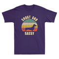 Dachshund Short And Sassy Funny Weiner Dog Lover Quote Gift Retro Men's T-Shirt