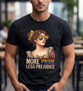More Pride Less Prejudice TShirt LGBTQ Pride Graphic Shirt Rainbow Sunglases Tee