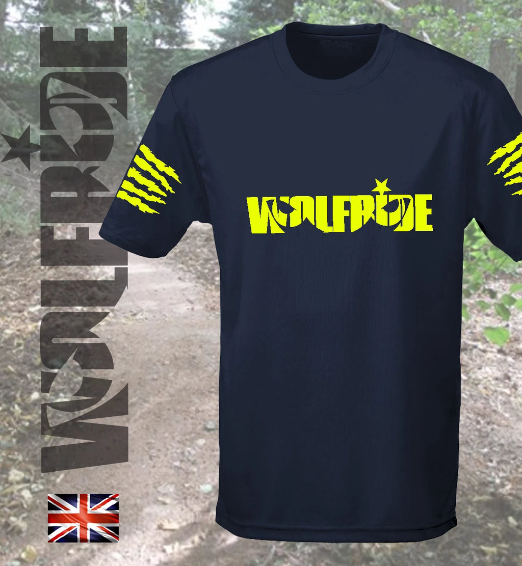 Short sleeve wicking Wolfride t-shirt, mountain bike, tee MTB, loose fitting
