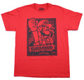 Super Mario Brothers Adult New T-Shirt  - Mario Black Woodcut Style Pic