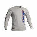 Vintage Urban Vibe Worldwide Mens Graphic Long Sleeve Shirt Grey XXL UVW2