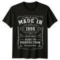 Made In 1990 Mens T Shirt 36th Birthday Gift Vintage thirty-six Year Old
