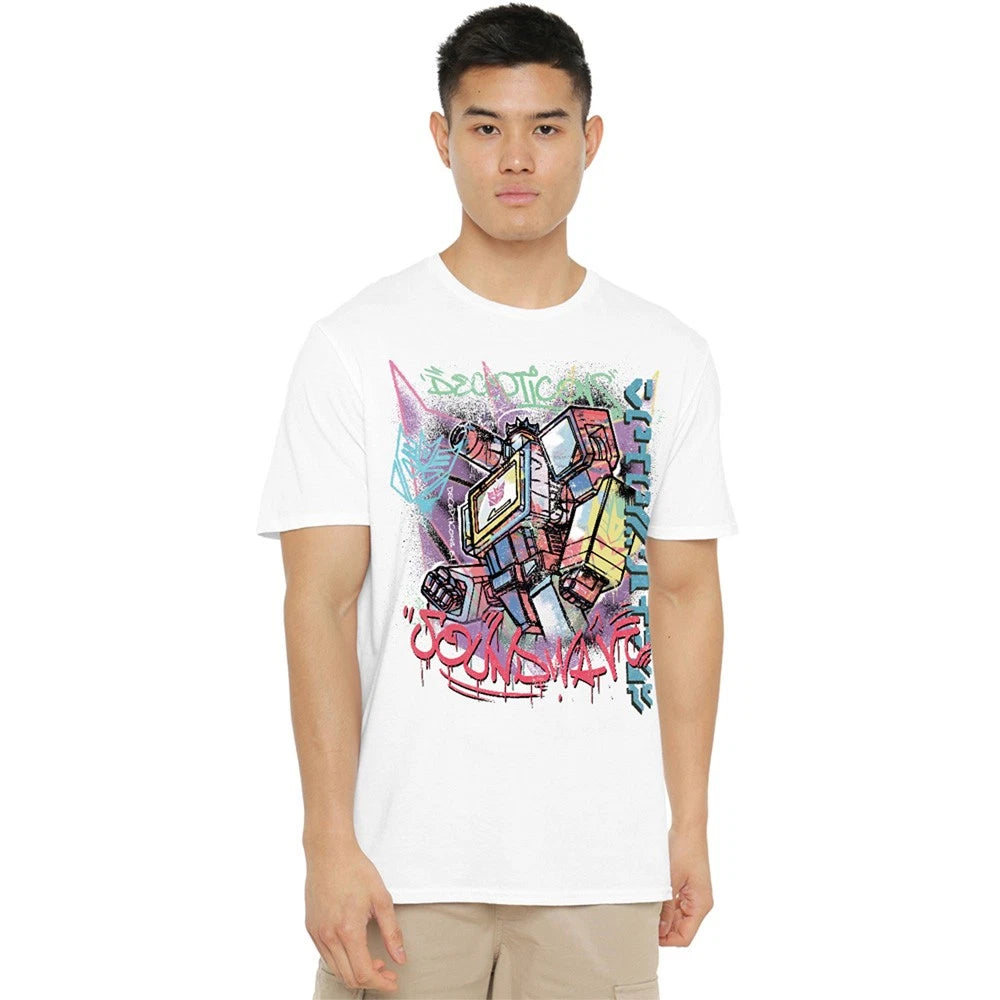 Transformers Generations Street Style Decepticon Soundwave T-Shirt S-5XL, White