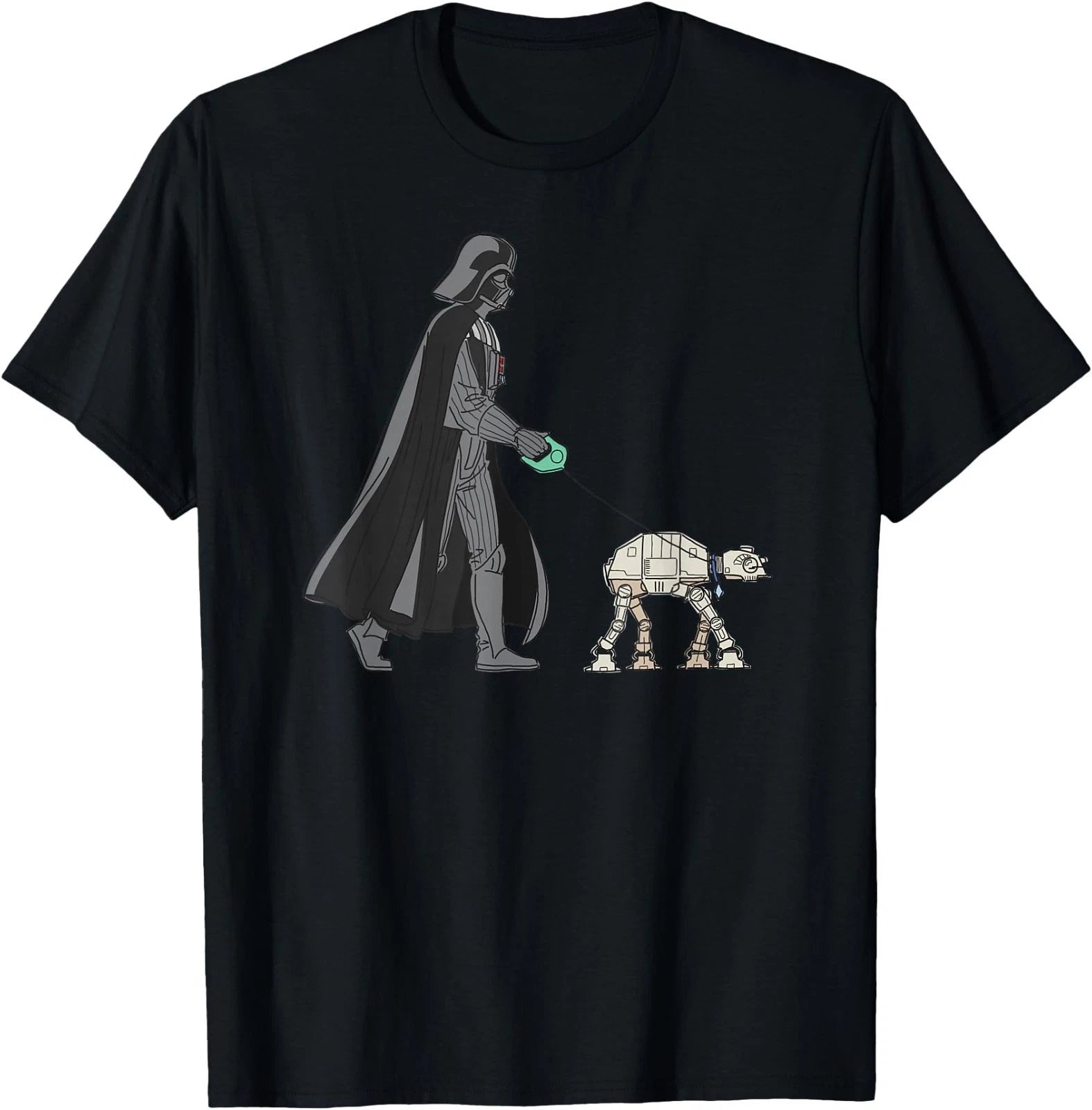 Star Wars Darth Vader Dog Walker Meme Funny T-Shirt Tee for Men Women