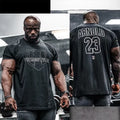 HOSSTILE Short Sleeve Workout T-Shirt Loose Top Breathable Sports Outdoors