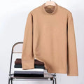 Half Turtleneck Sweater Top for Men Stylish Casual Knit Pullover M to 5XL