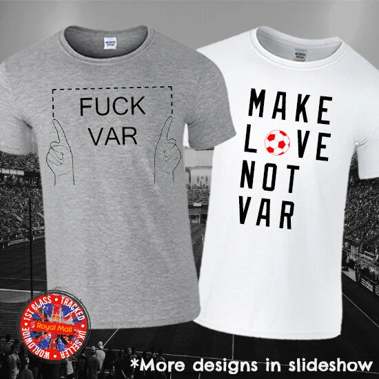 VAR Football T-shirts Anti-VAR Against Modern Football Soccer