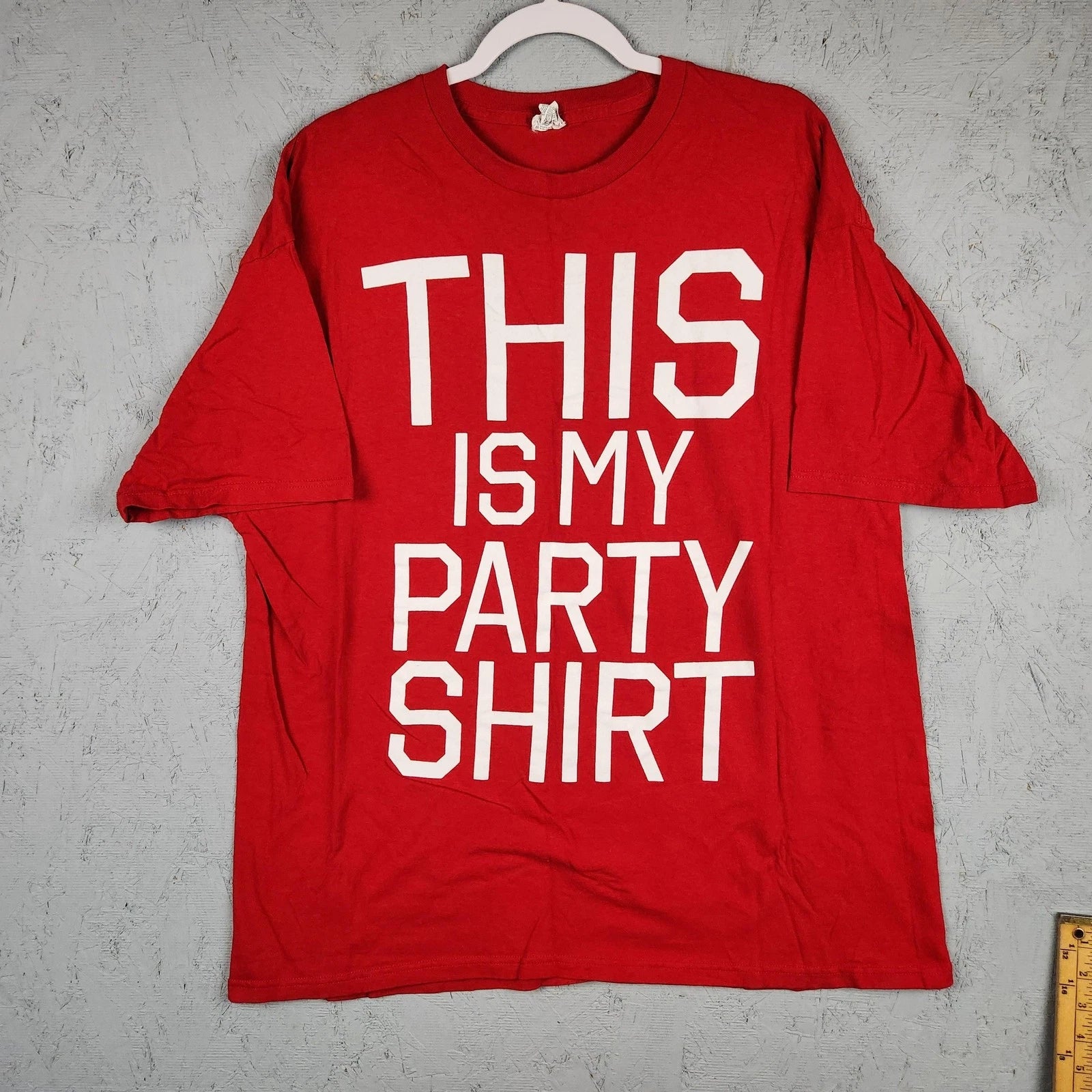 This Is My Party Shirt Shirt Mens 2XL Red Funny Novelty Graphic Joke Humor Y2k