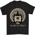 Vikings Valhalla Awaits Valknut Symbol Odin Mens T-Shirt 100% Cotton